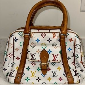 White multicolor bag